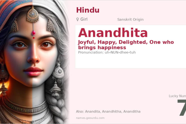 Anandhita Meaning — Sanskrit Origin, Girl Name & Details (2025)