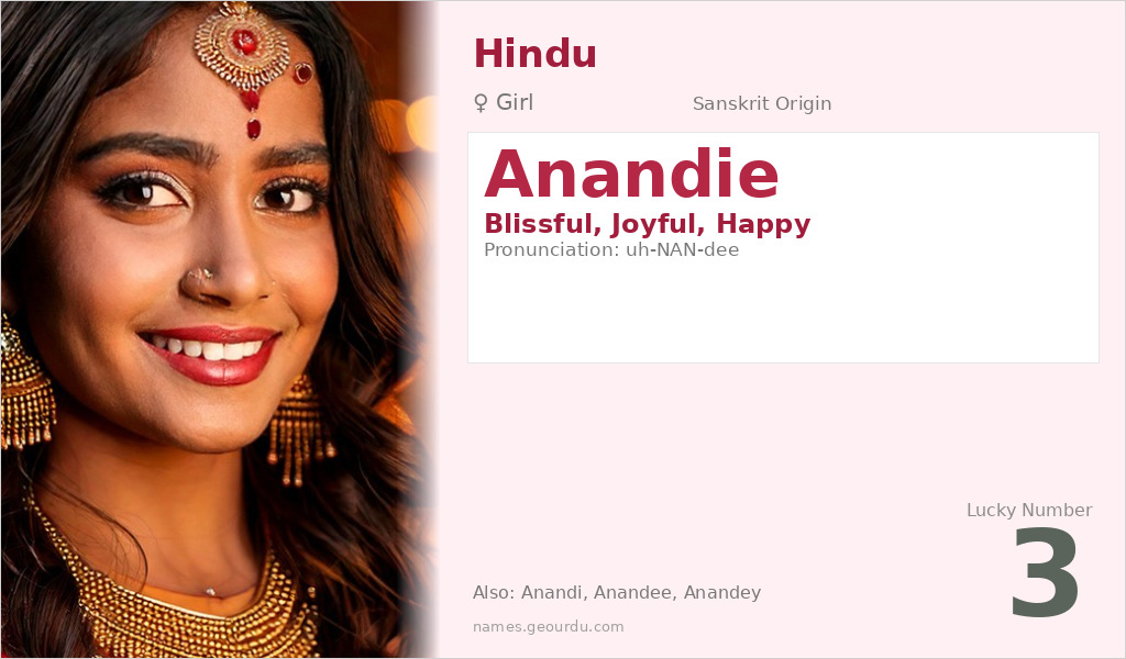 Anandie Name Meaning and Details