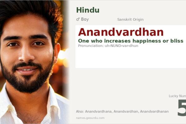 Anandvardhan Name Meaning — Sanskrit Origin, Boy Name & Details (2025)
