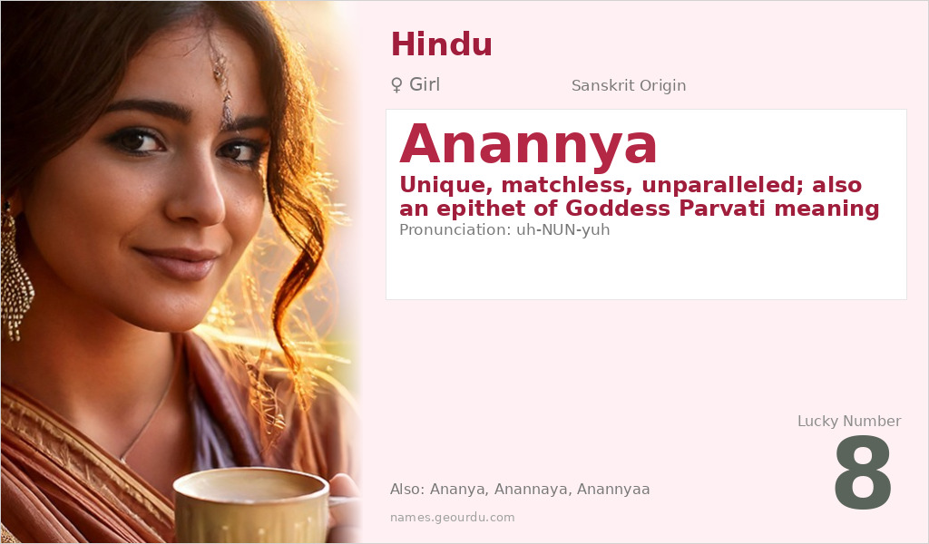 Anannya Name Meaning and Details