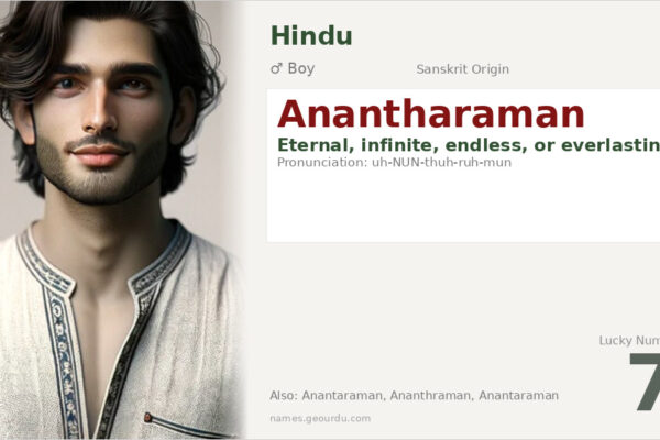 Anantharaman Meaning — Origin, Gender & Details (2025)