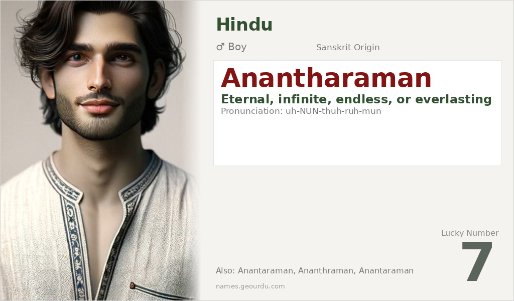 Anantharaman Name Meaning and Details