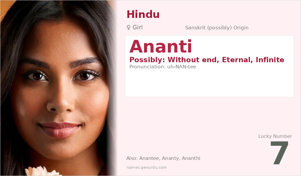 Ananti Name Meaning and Details