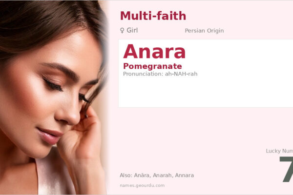 Anara Name Meaning — Persian Origin, Girl Name & Details (2025)