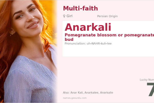 Anarkali Name Meaning — Persian Origin, Girl Name & Details (2025)