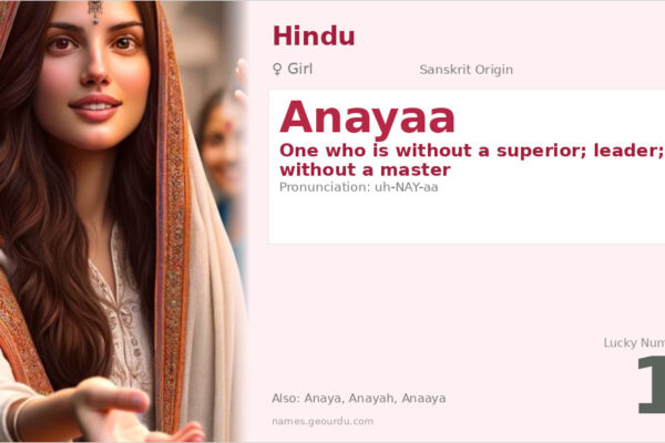 Anayaa Meaning — Sanskrit Origin, Girl Name & Details (2025)