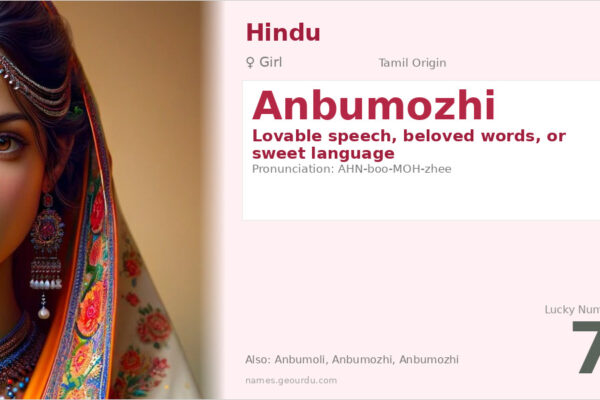 Anbumozhi Name Meaning — Tamil Origin, Girl Name & Details (2025)