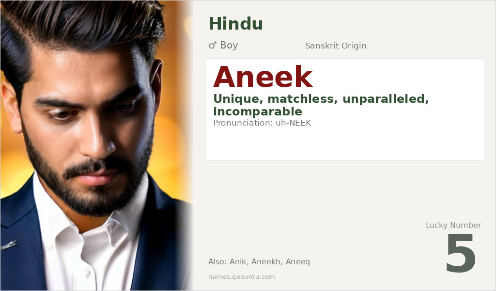 Aneek Name Meaning and Details