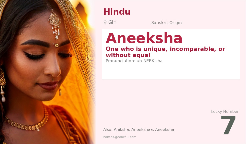 Aneeksha Name Meaning and Details