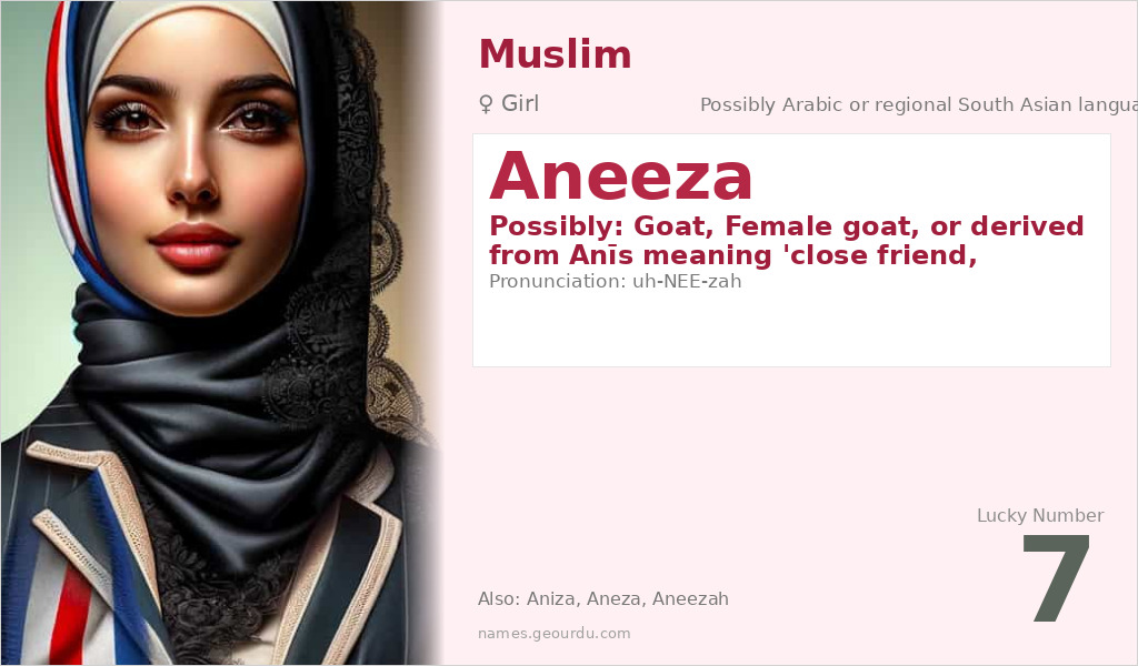 Aneeza Name Meaning and Details