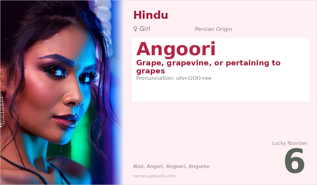 Angoori Name Meaning and Details