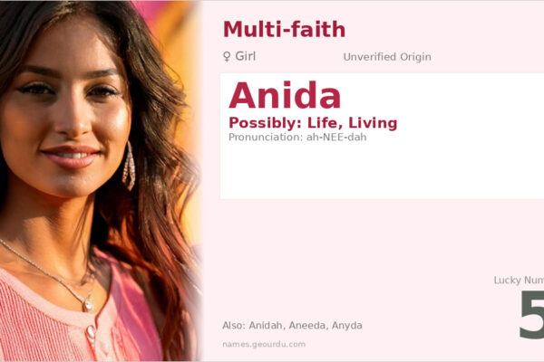 Anida Name Meaning — Origin, Gender & Details (2025)
