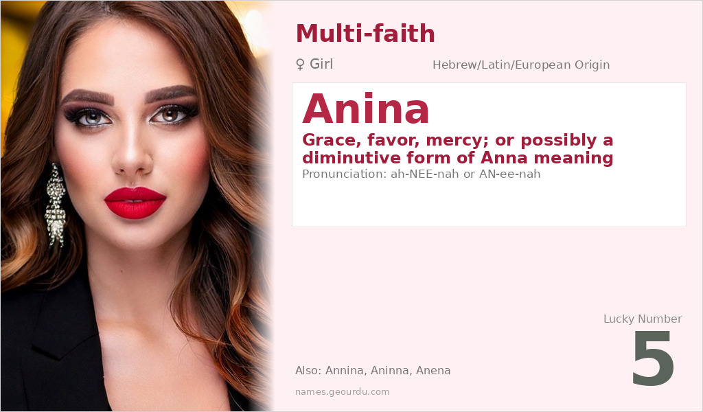 Anina Name Meaning and Details