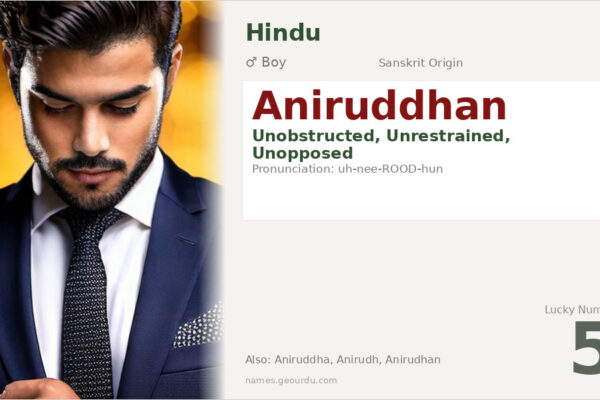 Aniruddhan Meaning — Sanskrit Origin, Boy Name & Details (2025)