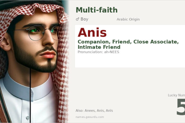 Anis Name Meaning — Arabic Origin, Boy Name & Complete Guide (2025)