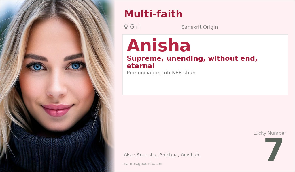 Anisha Name Meaning and Details