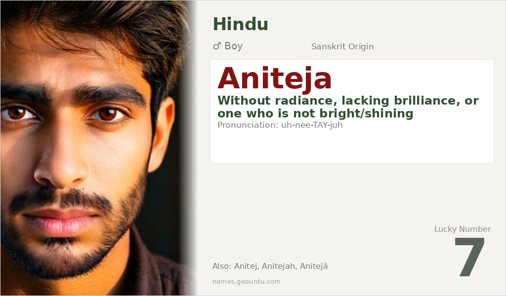 Aniteja Name Meaning and Details