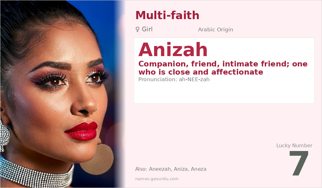 Anizah Name Meaning and Details