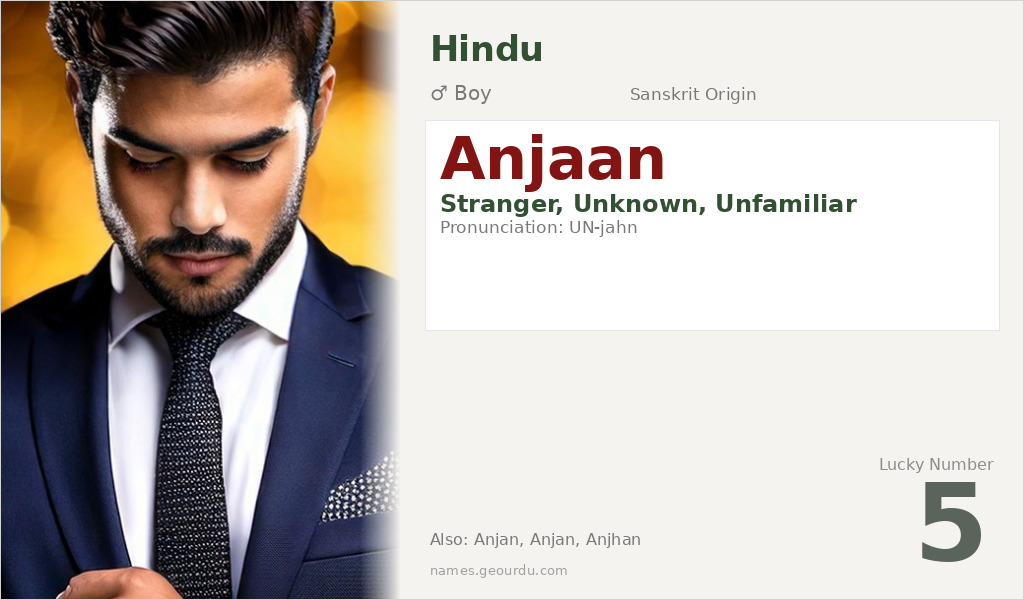 Anjaan Name Meaning and Details