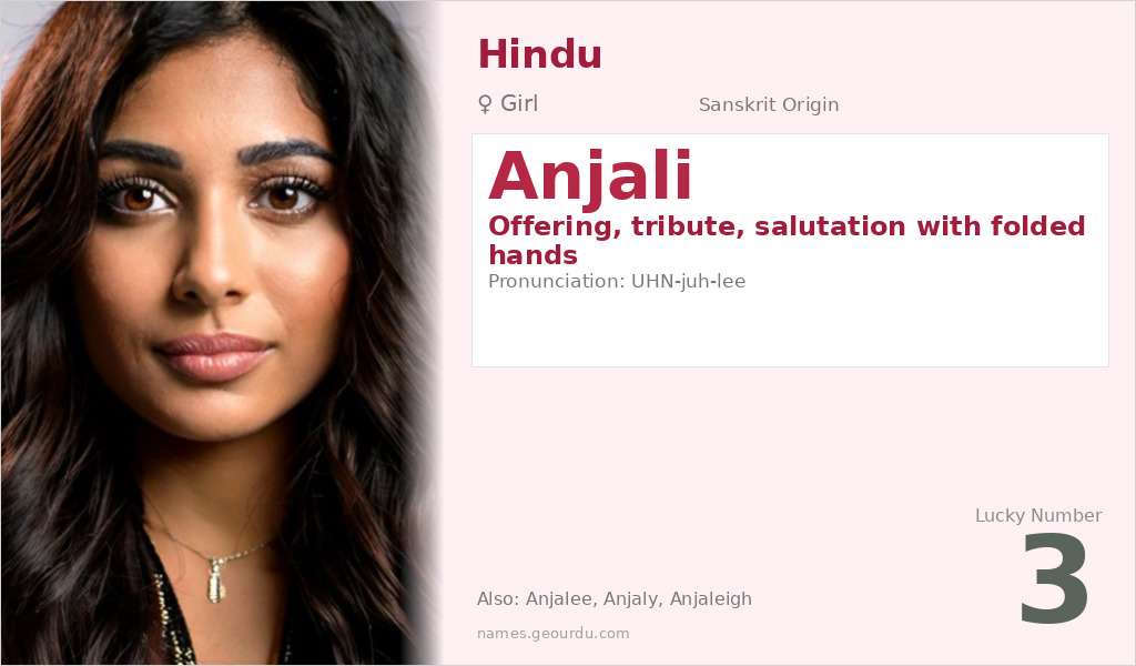 Anjali Name Meaning and Details