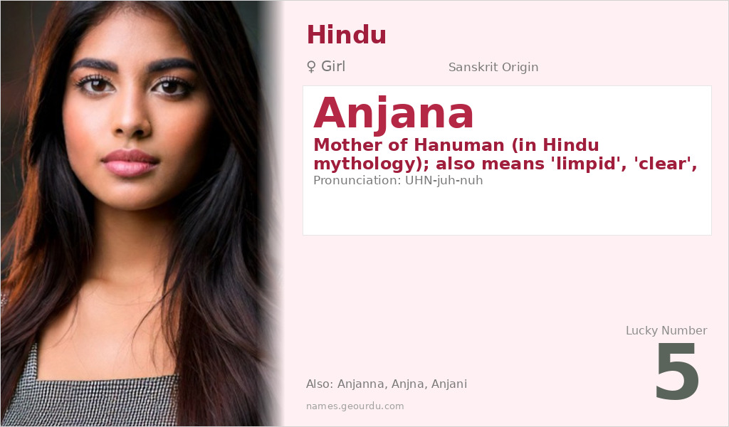 Anjana Name Meaning and Details