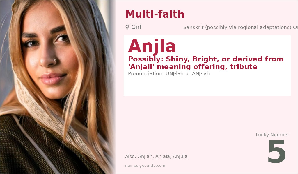 Anjla Name Meaning and Details