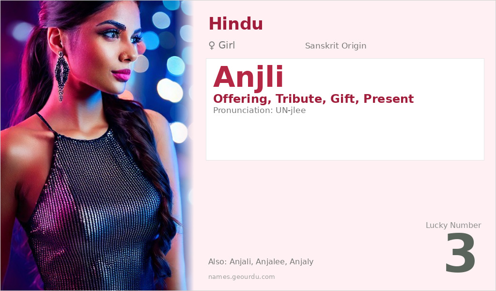 Anjli Name Meaning and Details