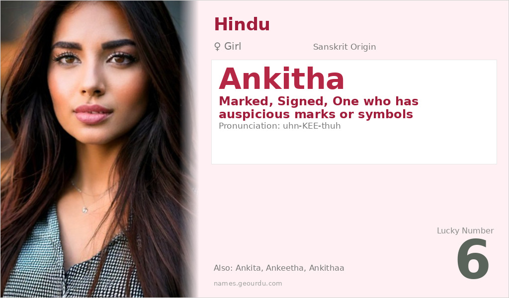 Ankitha Name Meaning and Details