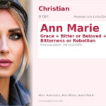 Ann Marie Name Meaning and Details