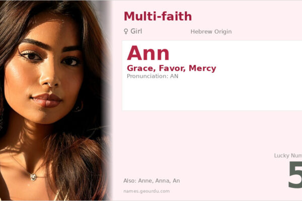 Ann Name Meaning — Hebrew Origin, Girl Name & Details (2025)