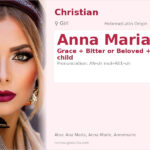 Anna Maria Name Meaning and Details
