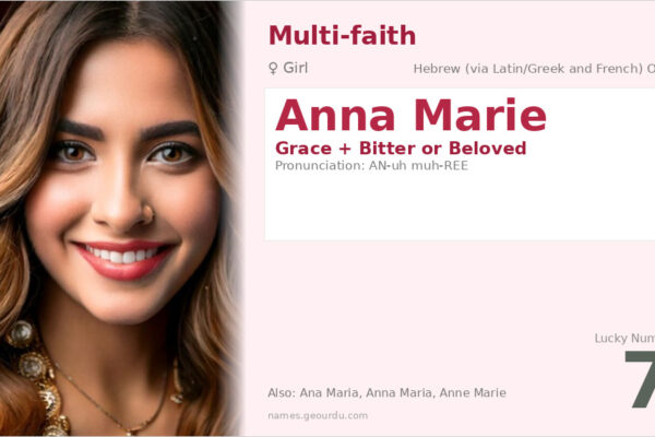 Anna Marie Name Meaning — Hebrew Origin, Girl Name & Details (2025)