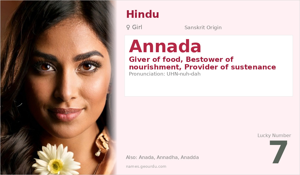 Annada Name Meaning and Details