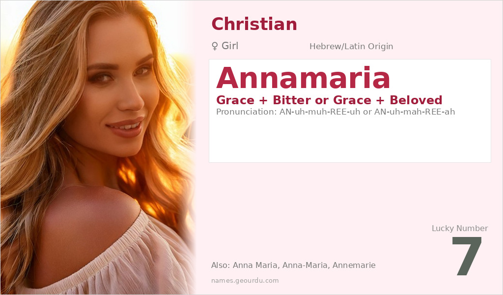 Annamaria Name Meaning and Details