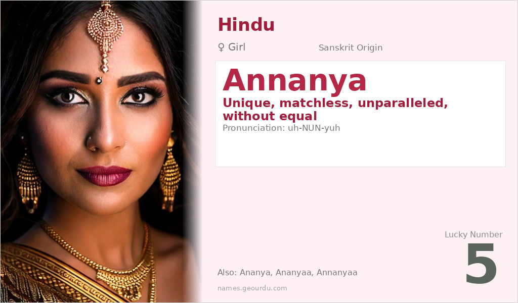 Annanya Name Meaning and Details