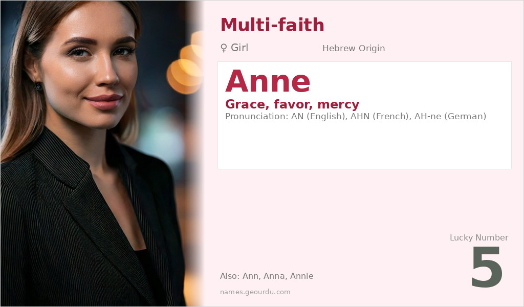 Anne Name Meaning and Details