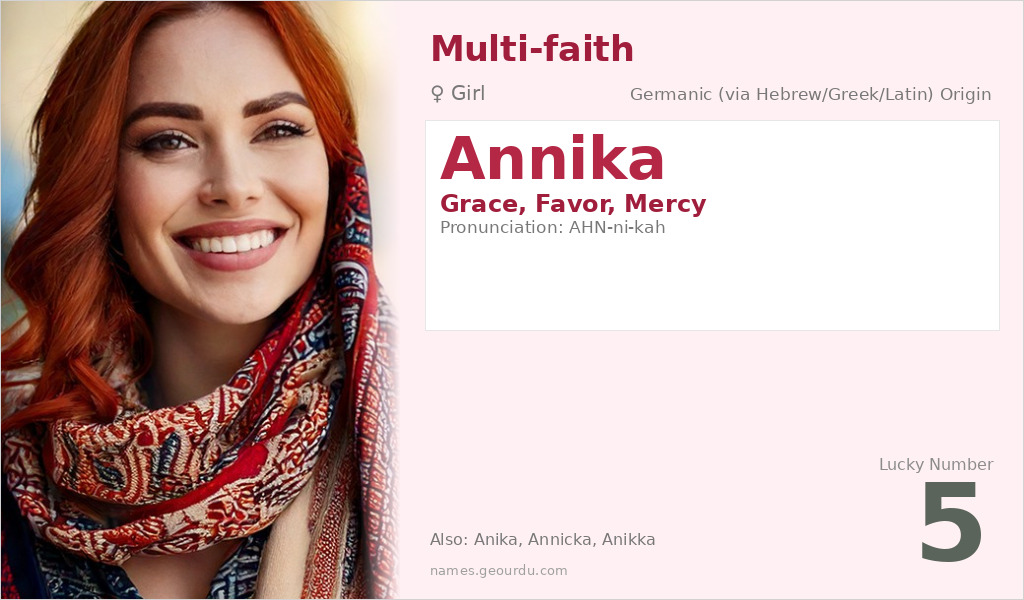 Annika Name Meaning and Details