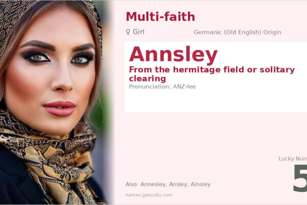Annsley Name Meaning — Origin, Gender & Details (2025)