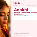 Anokhi Name Meaning and Details