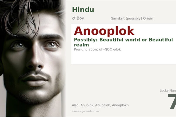 Anooplok Name Meaning — Origin, Gender & Details (2025)