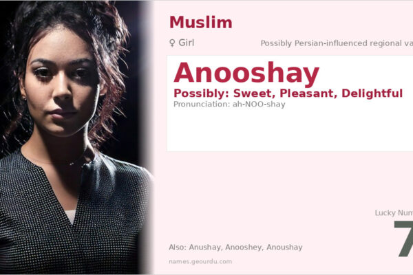 Anooshay Name Meaning — Origin, Gender & Details (2025)