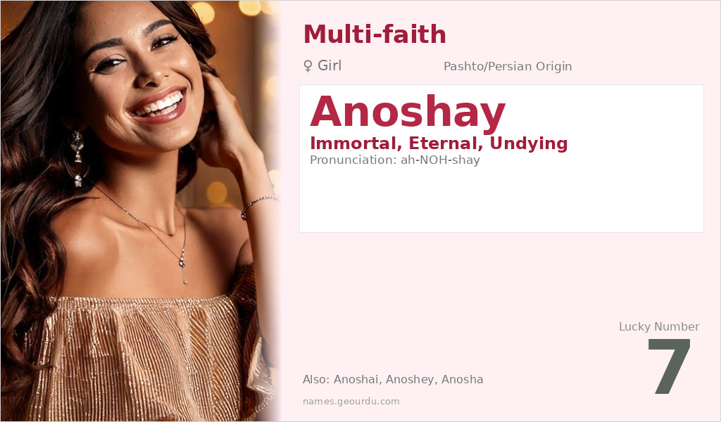 Anoshay Name Meaning and Details