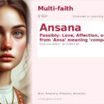 Ansana Name Meaning and Details