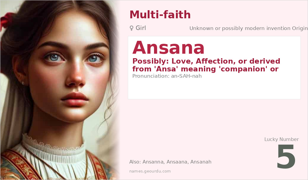 Ansana Name Meaning and Details