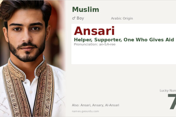 Ansari Name Meaning — Arabic Origin, Boy Name & Islamic History (2025)