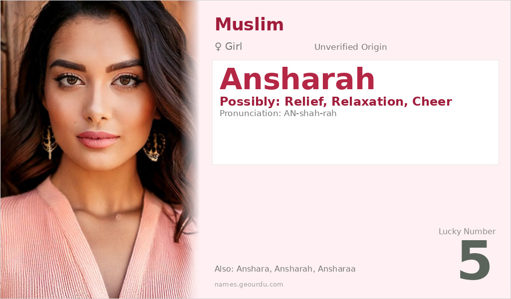 Ansharah Name Meaning and Details