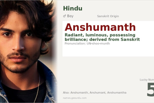 Anshumanth Name Meaning — Sanskrit Origin, Boy Name & Details (2025)
