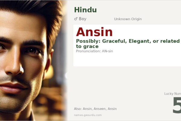 Ansin Name Meaning — Origin, Gender & Details (2025)