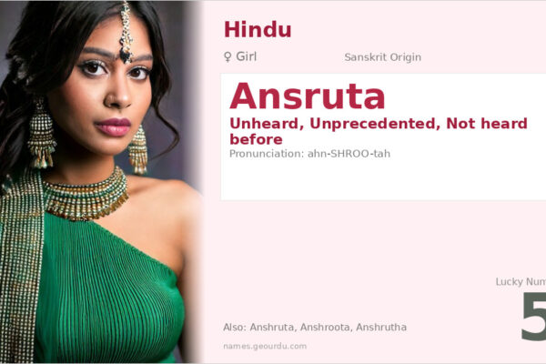 Ansruta Meaning — Sanskrit Origin, Girl Name & Details (2025)