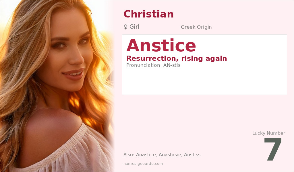 Anstice Name Meaning and Details